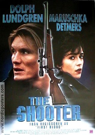 The Shooter 1994 movie poster Dolph Lundgren Maruschka Detmers Guns weapons