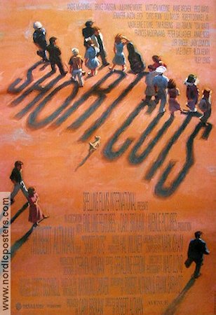 Short Cuts 1993 poster Andie MacDowell Julianne Moore Tim Robbins Bruce Davidson Jack Lemmon Tom Waits Fred Ward Robert Altman