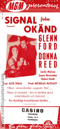 Ransom 1956 poster Glenn Ford Alex Segal