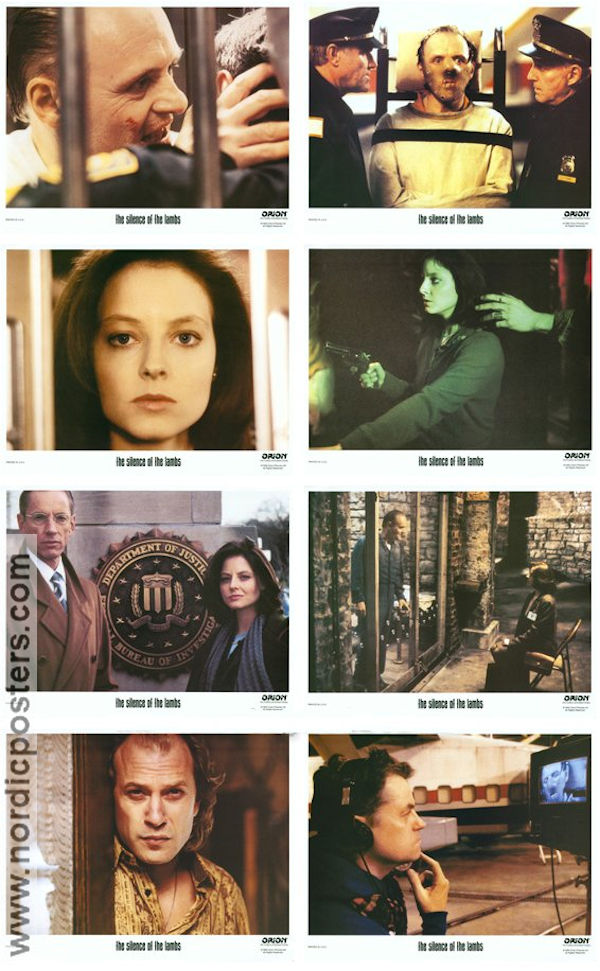 The Silence of the Lambs 1990 lobby card set Anthony Hopkins Jonathan Demme