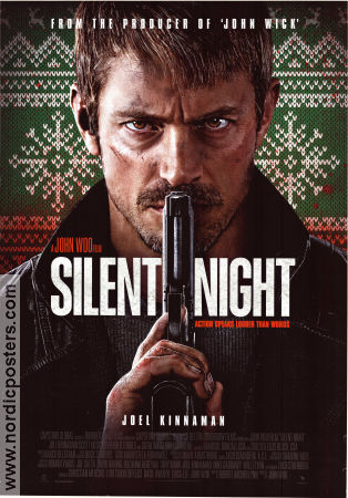 Silent Night 2023 poster Joel Kinnaman Kid Cudi Harold Torres John Woo