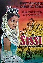 Sissi älskad kejsarinna 1958 movie poster Romy Schneider