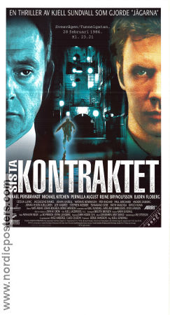 Sista kontraktet 1998 movie poster Mikael Persbrandt Michael Kitchen Pernilla August Kjell Sundvall Police and thieves