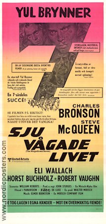 The Magnificent Seven 1960 poster Yul Brynner John Sturges