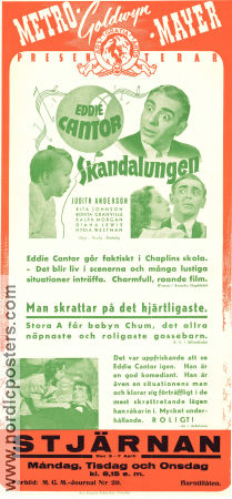 Skandalungen 1940 poster Eddie Cantor Judith Anderson Ralph Morgan Busby Berkeley