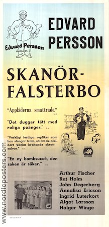 Skanör-Falsterbo 1939 movie poster Edvard Persson Arthur Fischer Rut Holm Emil A Lingheim Find more: Skåne