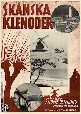 Skånska klenoder 1942 movie poster Anders Österling