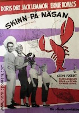 Skinn på näsan 1959 poster Doris Day Jack Lemmon Ernie Kovacs Richard Quine