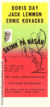 Skinn på näsan 1959 poster Doris Day Jack Lemmon Ernie Kovacs Richard Quine