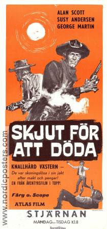 Skjut för att döda 1964 poster Alan Scott Jorge Martin Susy Andersen Primo Zeglio