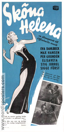Sköna Helena 1951 poster Eva Dahlbeck Gustaf Edgren