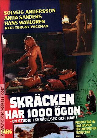 Skräcken har 1000 ögon 1969 poster Solveig Andersson Torgny Wickman