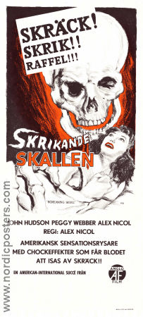 The Screaming Skull 1958 movie poster John Hudson Peggy Webber Russ Conway Alex Nicol