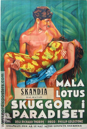 Skuggor i paradiset 1935 poster Mala Lotus Long Rudolph Anders Richard Thorpe Strand