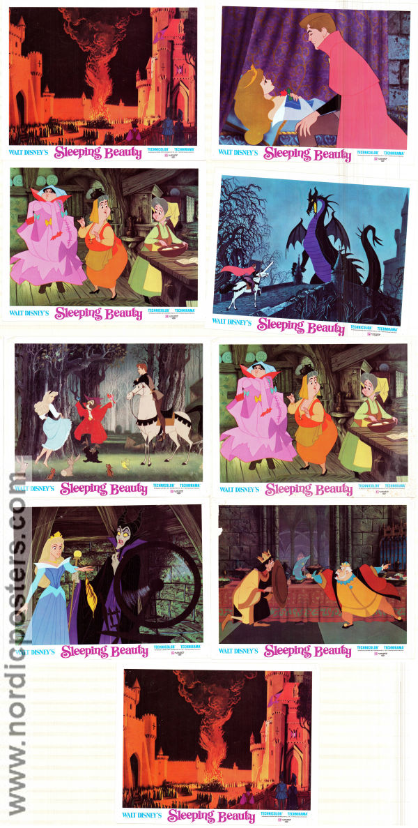 Sleeping Beauty 1959 lobby card set Mary Costa Clyde Geronimi Animation