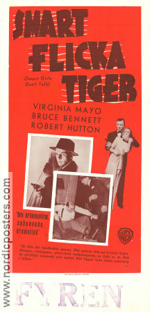 Smart Girls Don´t Talk 1948 movie poster Virginia Mayo Bruce Bennett Robert Hutton Richard L Bare