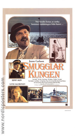 Smugglarkungen 1985 movie poster Janne Carlsson Björn Skifs Sanne Salomonssen Sune Lund Sörensen Skärgård Ships and navy