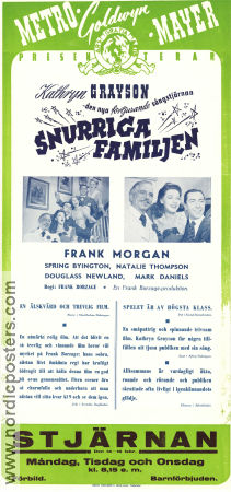 Snurriga familjen 1942 poster Frank Morgan Kathryn Grayson Spring Byington Frank Borzage