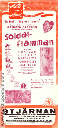 Soldatmamman 1943 poster Kathryn Grayson Gene Kelly Mary Astor George Sidney