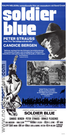 Soldier Blue 1970 movie poster Candice Bergen Peter Strauss Donald Pleasence Ralph Nelson
