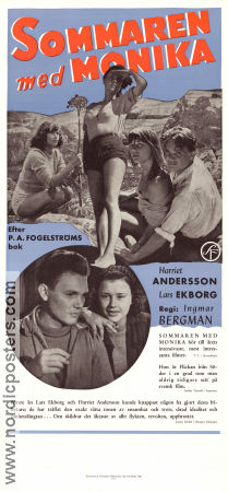 Summer with Monika 1953 poster Harriet Andersson Ingmar Bergman