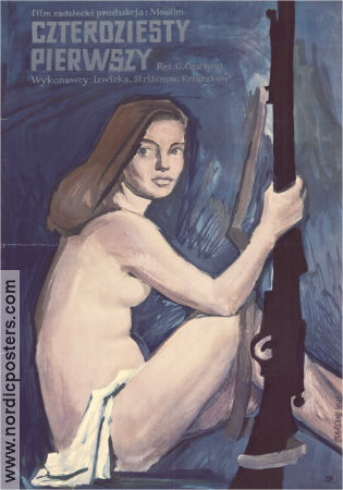 The Forty-First 1956 poster Izolda Izvitskaya Grigoriy Chukhray