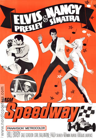 Speedway 1968 poster Elvis Presley Nancy Sinatra Bill Bixby Norman Taurog Dans