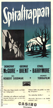 The Spiral Staircase 1946 movie poster Dorothy McGuire George Brent Robert Siodmak