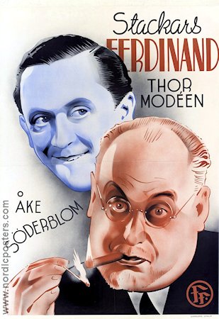 Stackars Ferdinand 1941 movie poster Thor Modéen Åke Söderblom Eric Rohman art