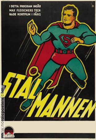 Superman 1941 movie poster Max Fleischer Animation Find more: DC Comics