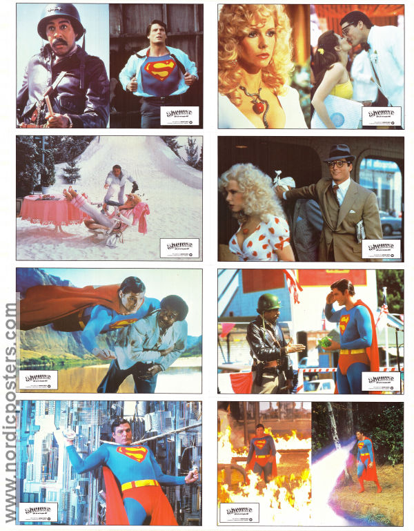 Superman III 1983 lobby card set Christopher Reeve Richard Pryor Margot Kidder Richard Lester Find more: Superman From comics Find more: DC Comics