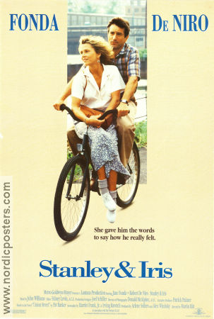 Stanley and Iris 1990 poster Jane Fonda Robert De Niro Swoosie Kurtz Martin Ritt Cyklar