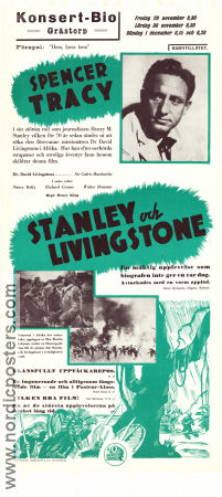 Stanley and Livingstone 1939 movie poster Spencer Tracy Nancy Kelly Richard Greene Henry King Find more: Africa