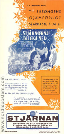 The Stars Look Down 1940 movie poster Michael Redgrave Margaret Lockwood Edward Rigby Carol Reed