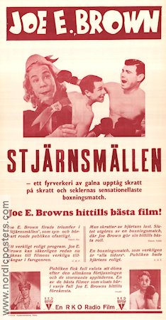 When´s Your Birthday 1937 movie poster Joe E Brown Marian Marsh Fred Keating Harry Beaumont Boxing