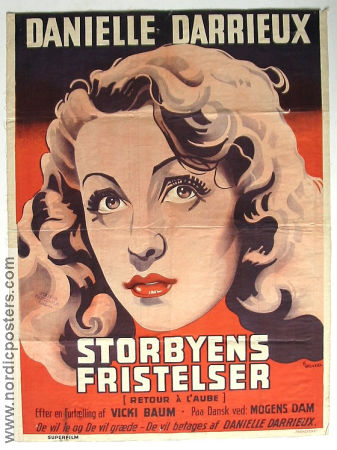 Storbyens fristelser 1940 movie poster Danielle Darrieux