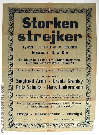 Der Storch Stricht 1931 movie poster Siegfried Arno