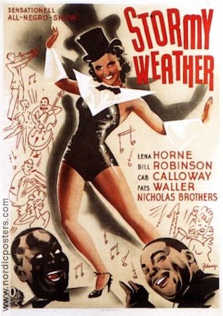 Stormy Weather 1944 movie poster Lena Horne Cab Calloway Fats Waller Jazz Eric Rohman art