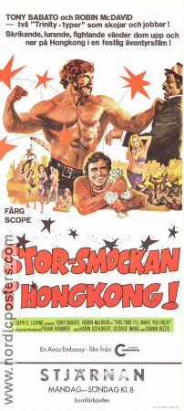 Storsmockan i HongKong 1974 poster Antonio Sabato Brad Harris Karin Schubert Gianfranco Parolini