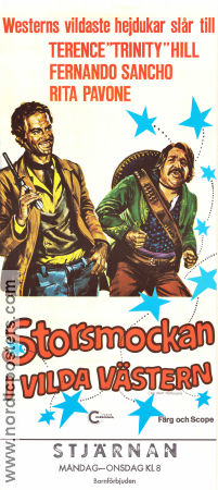 Storsmockan i vilda västern 1967 poster Rita Pavone Terence Hill Lucio Dalla Ferdinando Baldi Musikaler