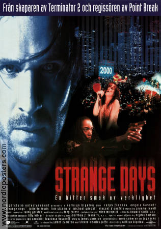 Strange Days 1995 poster Ralph Fiennes Kathryn Bigelow