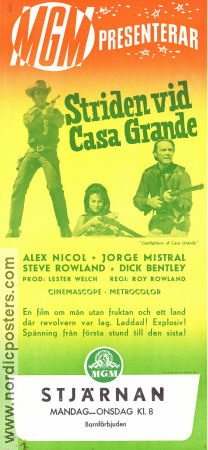 Striden vid Casa Grande 1964 poster Alex Nicol Jorge Mistral Dick Bentley Roy Rowland