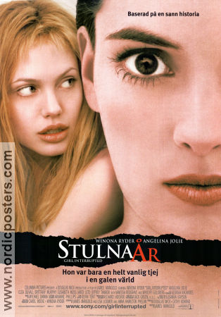 Girl Interrupted 1999 movie poster Winona Ryder Angelina Jolie James Mangold