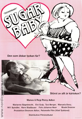 Zuckerbaby 1985 movie poster Marianne Sägebrecht Eisi Gulp Toni Berger Percy Adlon Dance