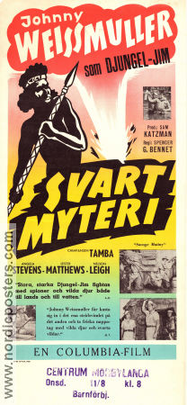 Svart myteri 1953 poster Johnny Weissmuller Angela Stevens Lester Matthews Spencer Gordon Bennet