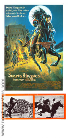 Svarta hingsten kommer tillbaka 1983 poster Kelly Reno Vincent Spano Allen Garfield Robert Dalva Hästar