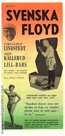 Svenska Floyd 1961 movie poster Lill-Babs Barbro Svensson Carl-Gustaf Lindstedt Arne Källerud Nils Asther Jan Malmsjö Siv Ericks Börje Nyberg Boxing