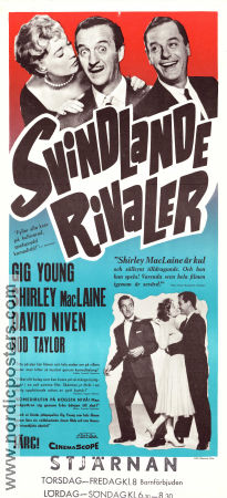 Svindlande rivaler 1959 poster David Niven Shirley MacLaine Gig Young Charles Walters