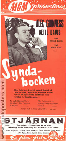 Syndabocken 1959 poster Alec Guinness Bette Davis Nicole Maurey Robert Hamer