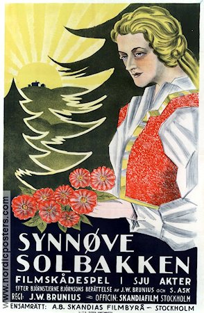 Synnöve Solbakken 1919 poster Harald Aimarsen John W Brunius